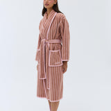Winter Robe - Tan Stripe (PRE-ORDER)