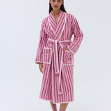 Winter Robe - Pink Stripe