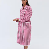 Winter Robe - Pink Stripe