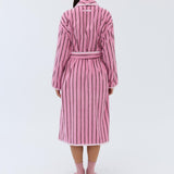 Winter Robe - Pink Stripe
