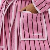 Winter Robe - Pink Stripe