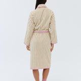 Winter Robe - Cream Stripe