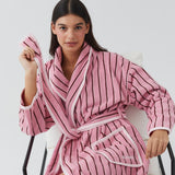 Winter Robe - Pink Stripe