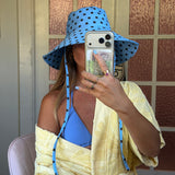 Polka Dot Hat - Blue