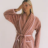 Winter Robe - Tan Stripe (PRE-ORDER)