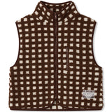 Brown Grid Vest