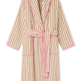 Winter Robe - Cream Stripe