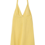 Halter Mini Dress - Yellow